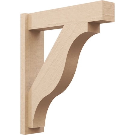 Ekena Millwork 5 1/2-in W x 22-in D x 26-in H Funston Block Rough Cedar Woodgrain TimberThane Outlooker, Primed Tan OUTUR055X22X26FST44RCPR